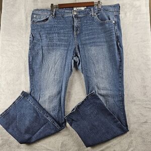 Torrid Slim Boot Blue Denim Jeans Womens Size 22 T Tall